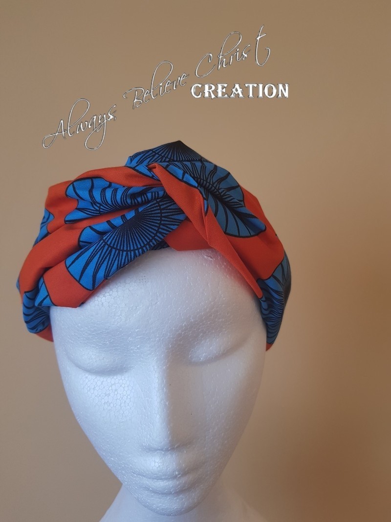 Une Rose et Noir Motif Fleuri Soyeux Bandana Type Head Band