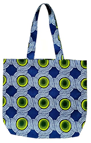 Sac cabas bleu vert Ankara Tote bags et sacs de plage bleu, coton Sac cabas bleu vert Ankara Tote bags et sacs de plage bleu, coton