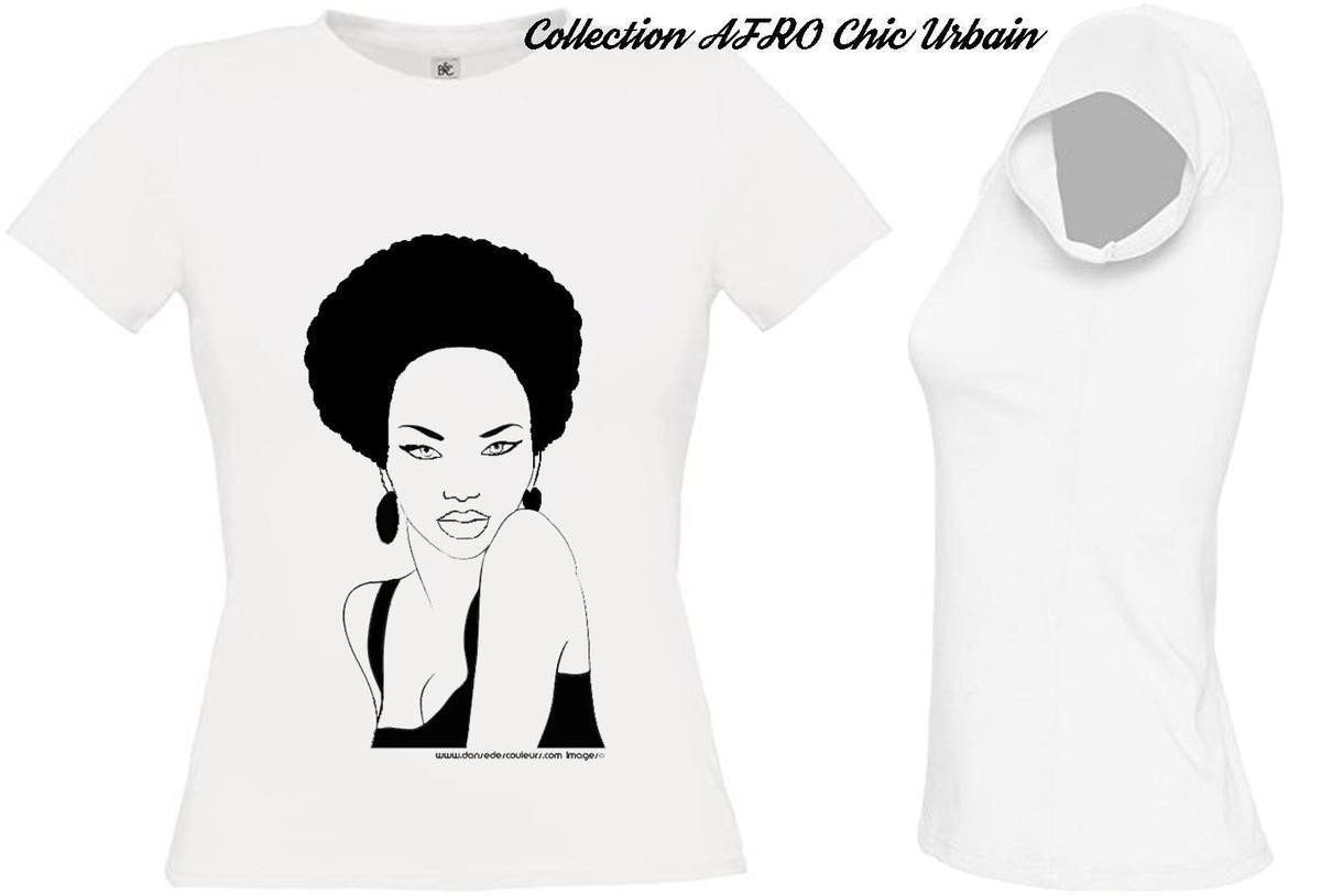 Nappy Women S T Shirt Afro Chic Collection By Danse Des