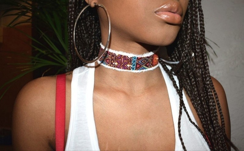 collier ras de cou en wax collier ras de cou en wax