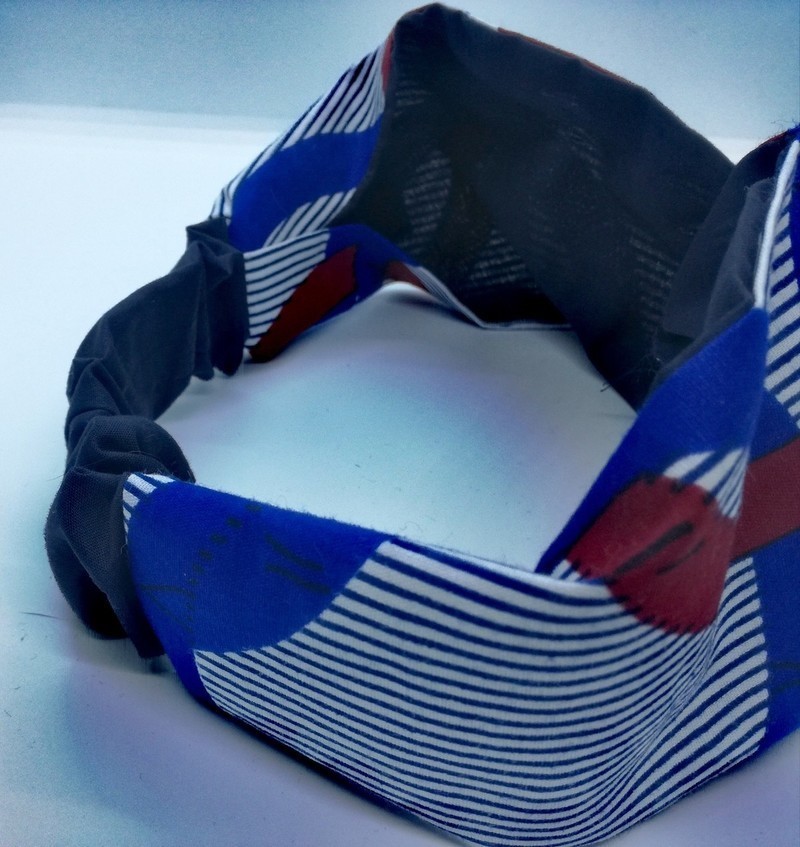 Red White Blue Turban By Waxnot Accessoires Hair Accessories
