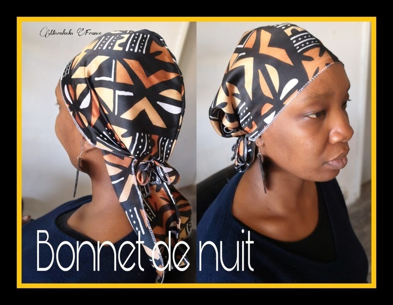 Cap In Satin By Bijoux Ethnique Microlocks Hair Accessories