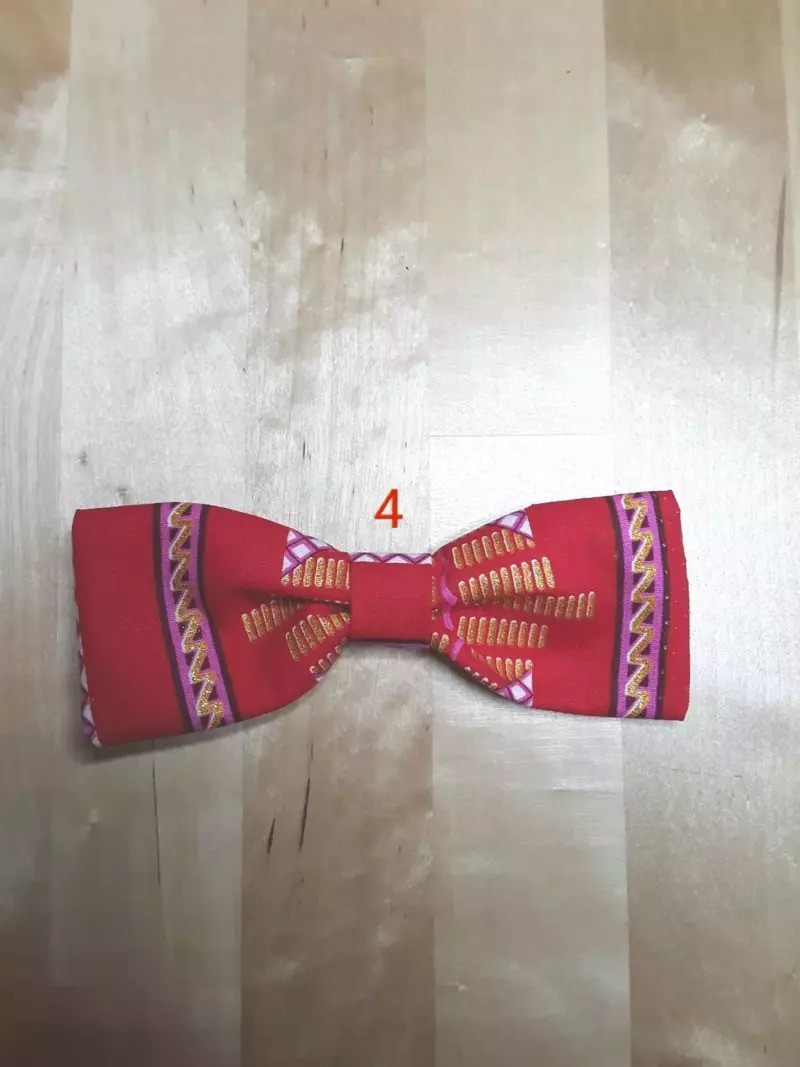 African Bow Tie In African Wax Kente By Vitacris Hair