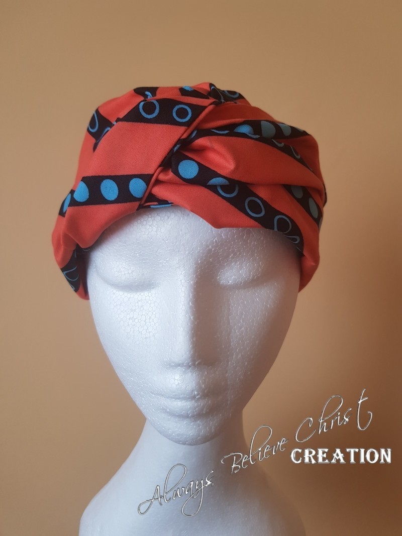 Une Rose et Noir Motif Fleuri Soyeux Bandana Type Head Band