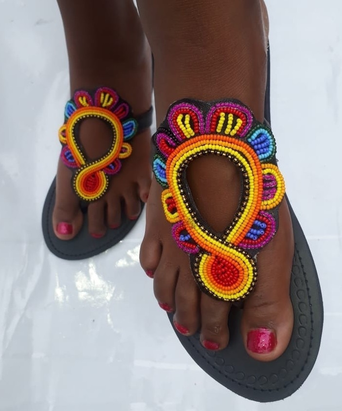 Africaines JauneMaternité SandalesTongsEspadrilles Chaussures Avec Maasai Pour Perles Kenyanes Femme Sandales jVGqUMSpLz