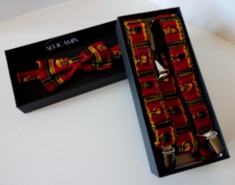 Genuine African Wax Fabric Mens Bow Ties Collection